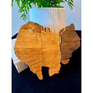 Ohio State Vintage Wooden Trinket Box-Intarsia Wood Shaped Puzzle